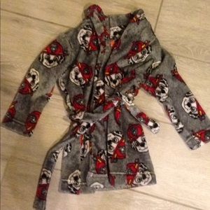 Toddler boy 2t 3t soft fluffy paw patrol robe